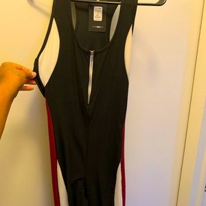 Sz L Brand New Fashion Nova Biker Jumpsuit